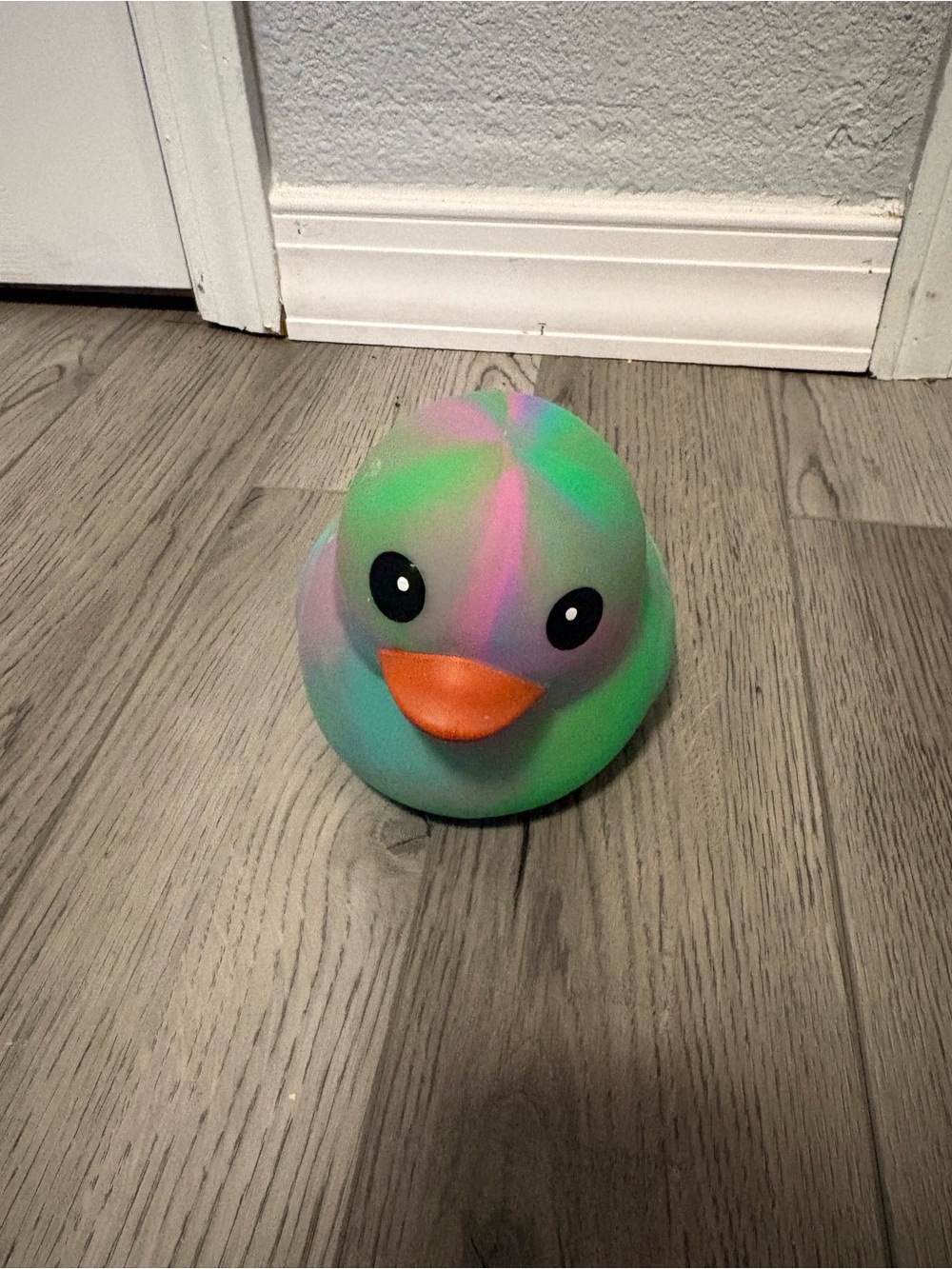 SMITH Multi-Color Rubber Duck Toy — Green, Purple, Blue & Orange